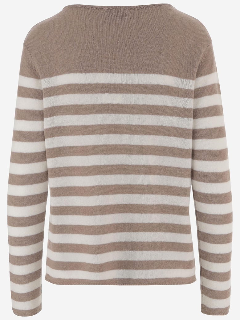 cashmere sweater with striped pattern by Selfnex