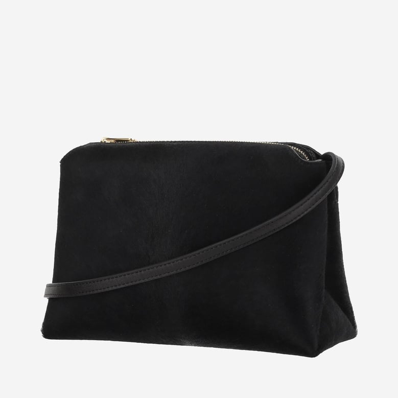 lina shoulder bag in suede leather by Selfnex