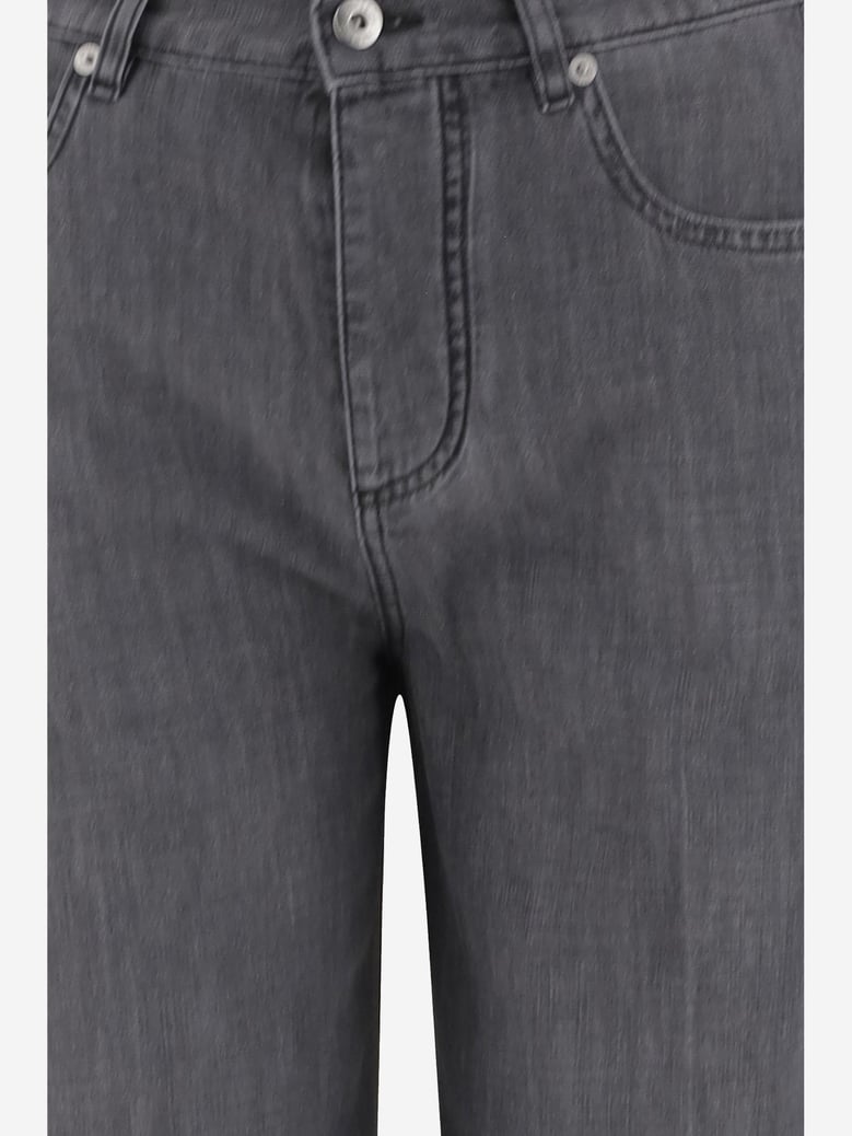 cotton denim jeans in black by Selfnex