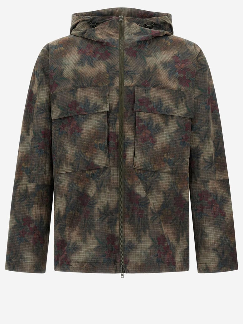 parka ripstop tropical print by Selfnex