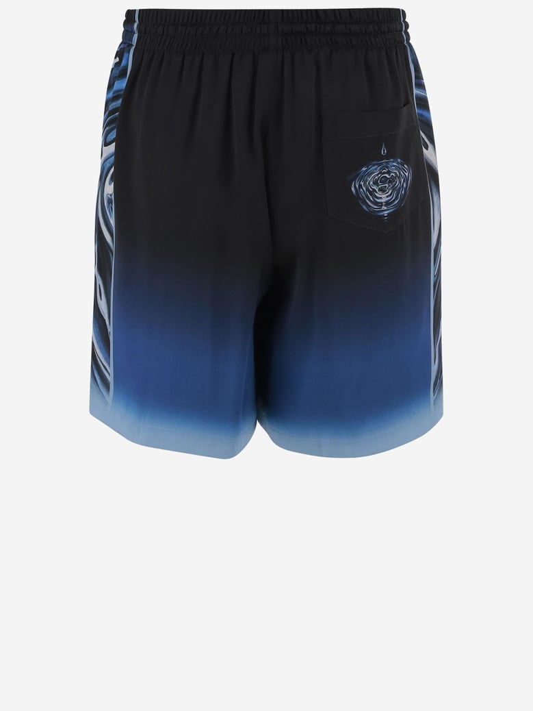short pants with graphic print by Selfnex