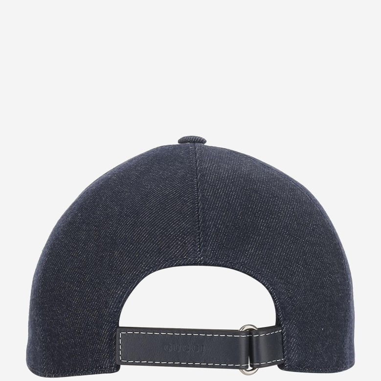 lasered denim baseball hat by Selfnex