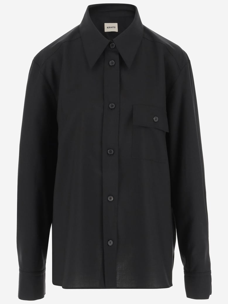 yatty wool top shirt by Selfnex