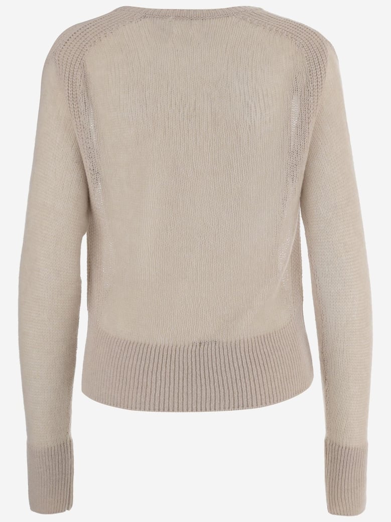 cashmere crew neck sweater by Selfnex
