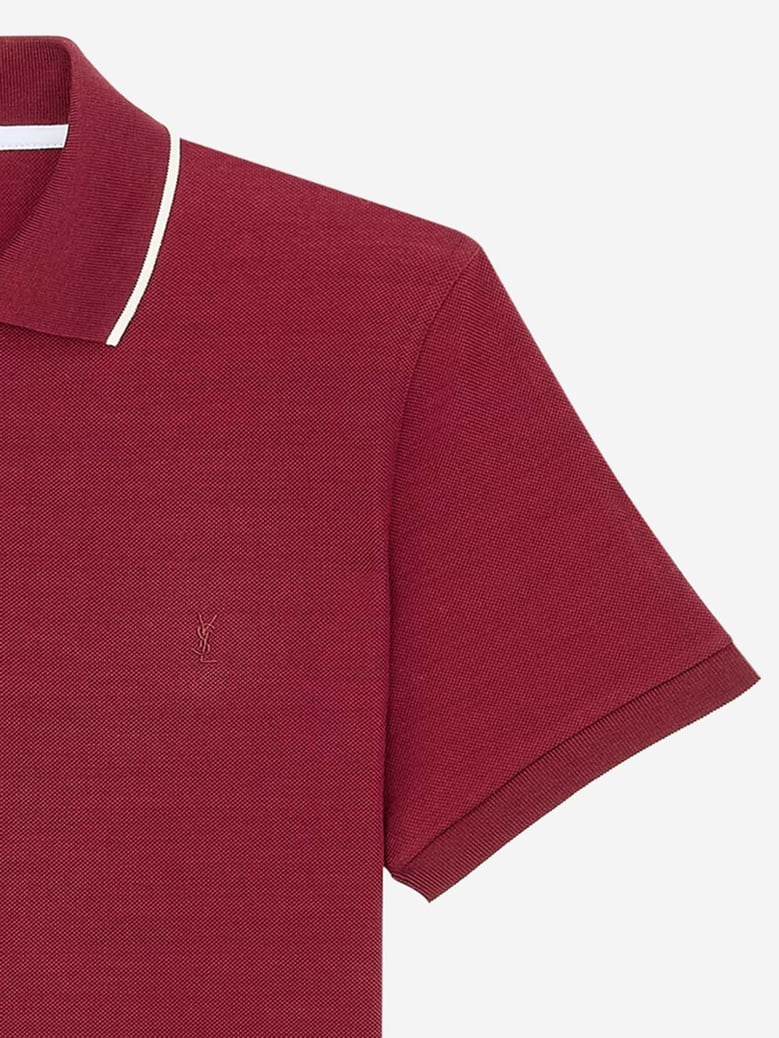 cotton piqué polo shirt with logo by Selfnex
