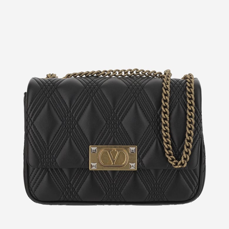 quilted nappa shoulder bag by Selfnex