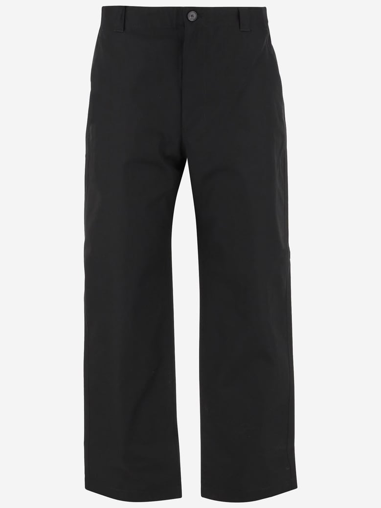 cotton trousers with web detail by Selfnex