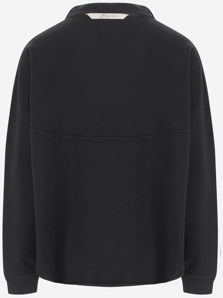sweatshirt rond carré black by Selfnex