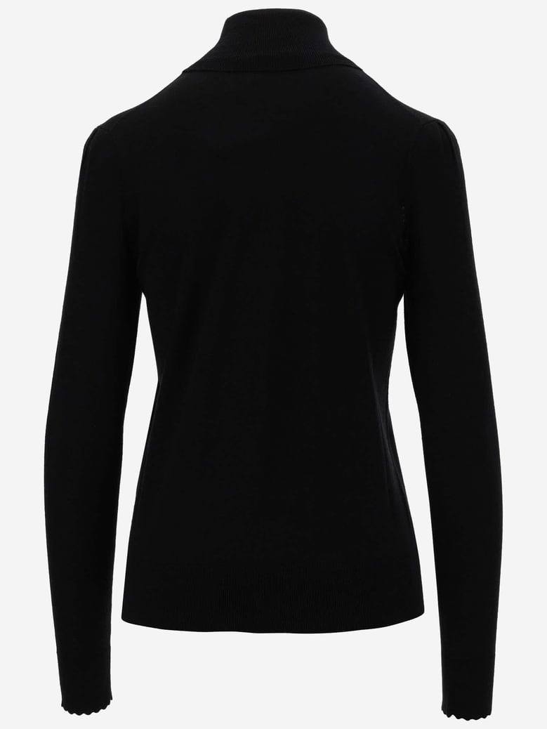 wool sweater black by Selfnex