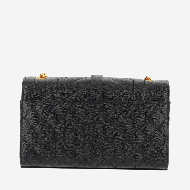 small leather monogram envelope bag by Selfnex