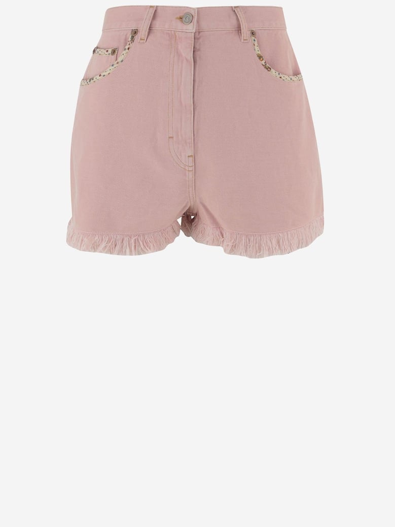 cotton blend shorts by Selfnex