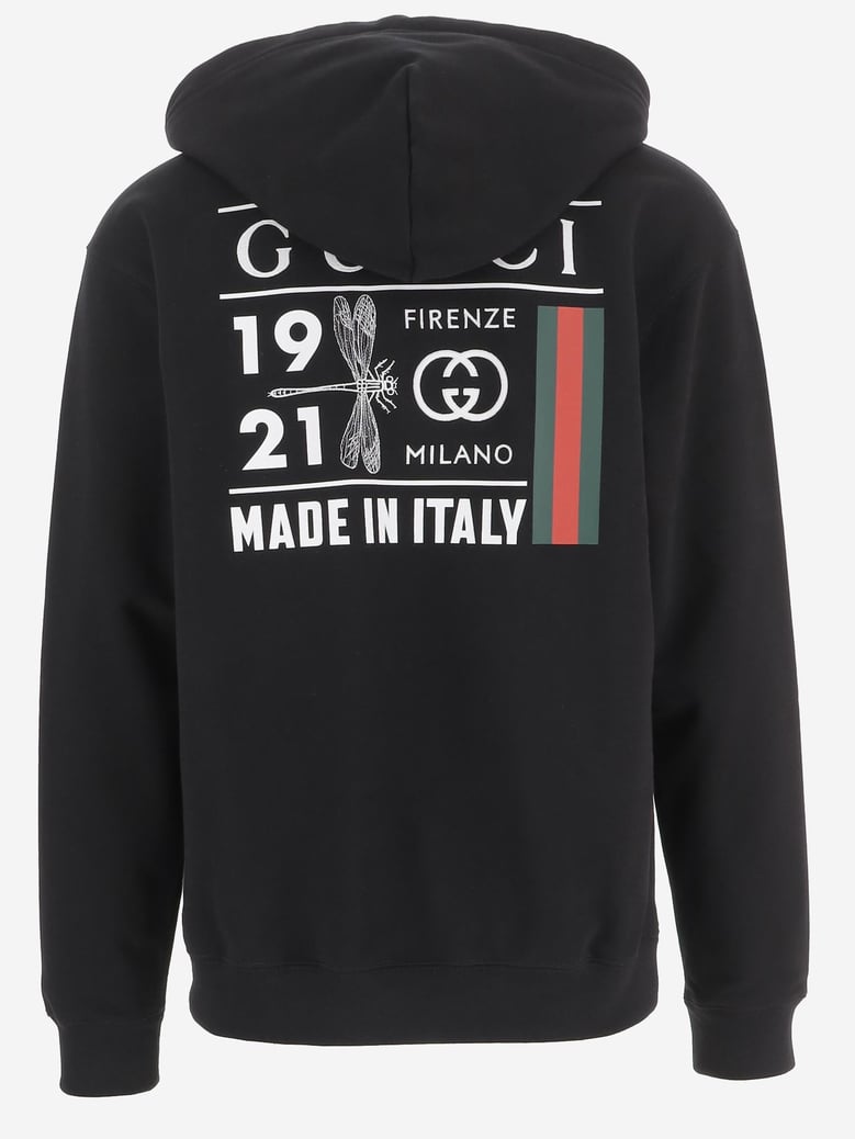 sweatshirt black cotton by Selfnex