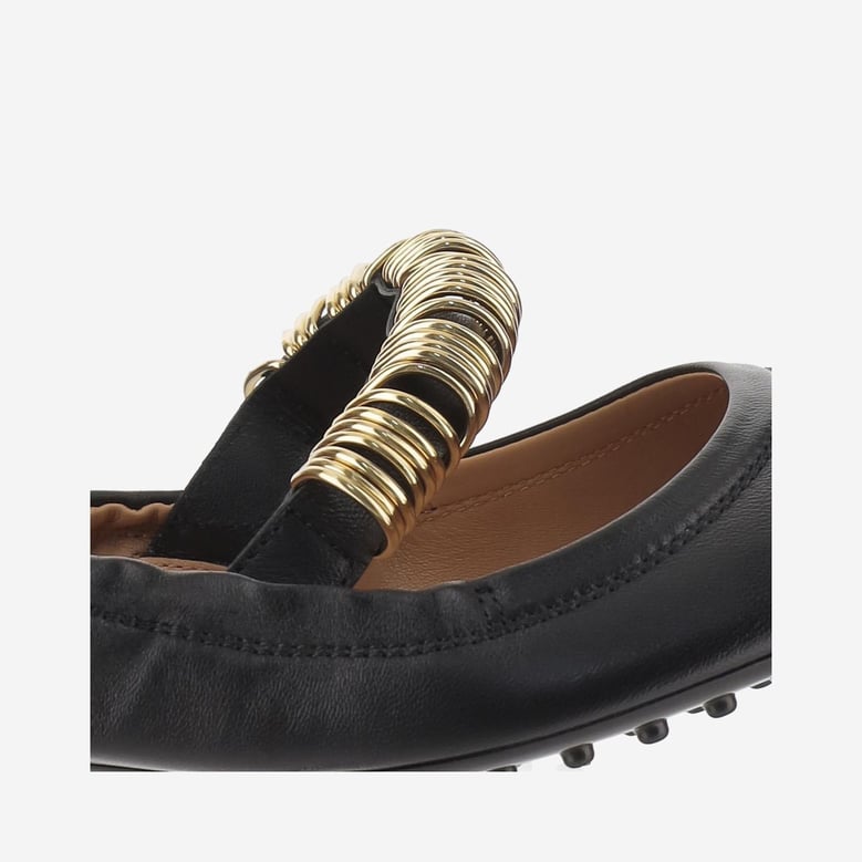 ballerina slippers nappa leather black by Selfnex