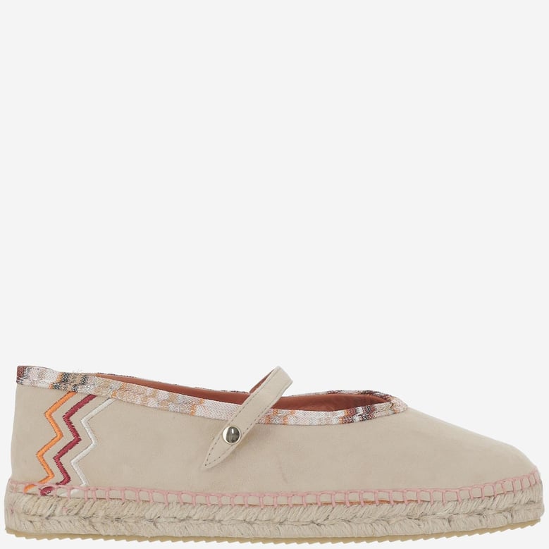 espadrilles zigzag viscose-blend beige by Selfnex