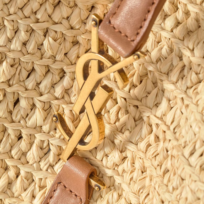 shoulder bag le 5 à 7 raffia and leather by Selfnex
