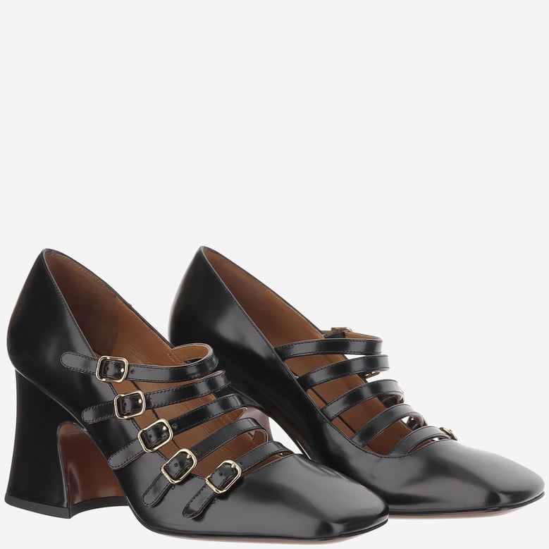 chloé janis shiny leather pumps by Selfnex