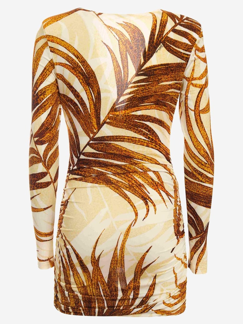 dress in printed stretch viscose by Selfnex
