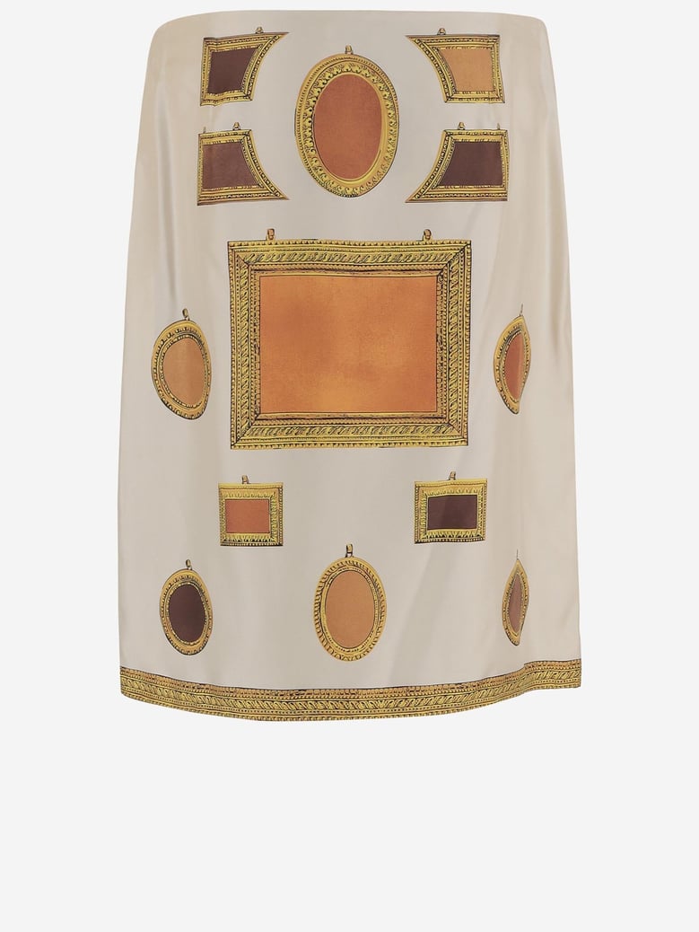 skirt printed silk by Selfnex