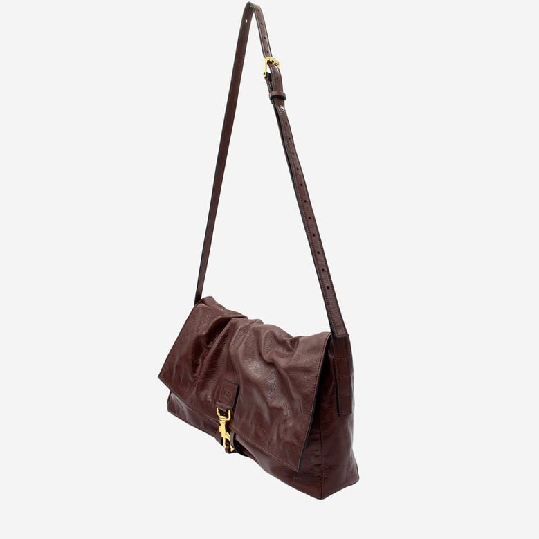 shoulder bag dark brown by Selfnex