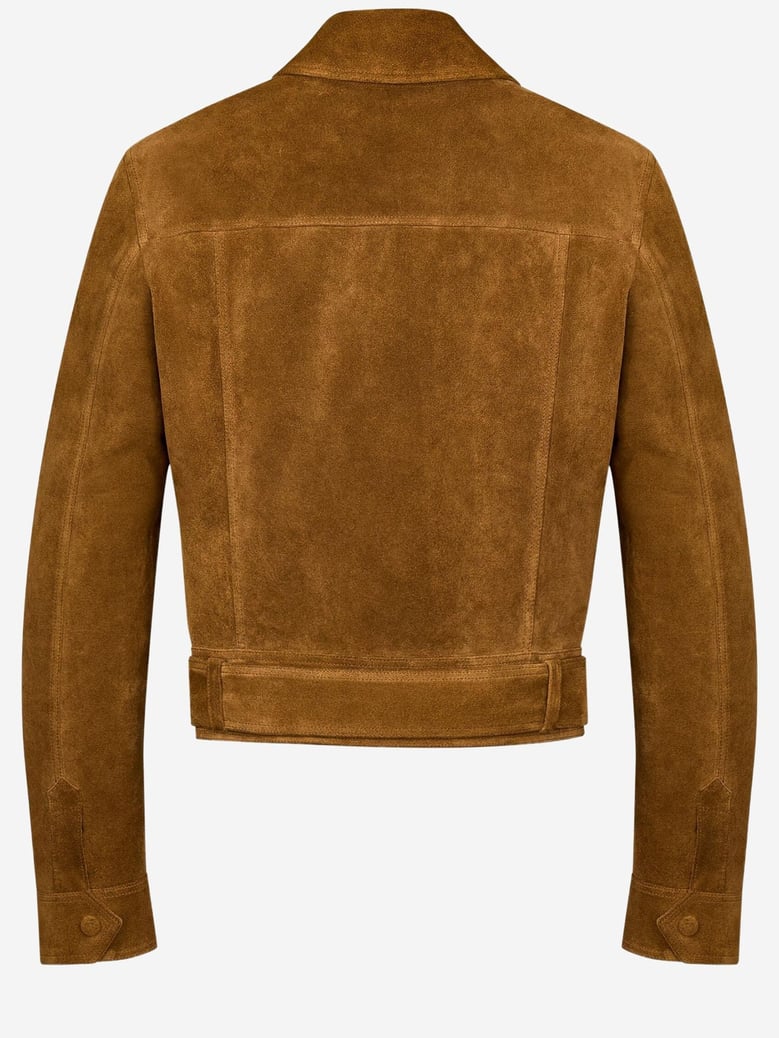 short suede jacket by Selfnex