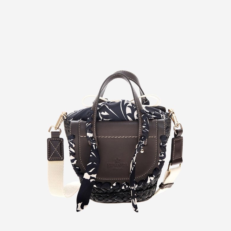 bag habanera leather and raffia by Selfnex
