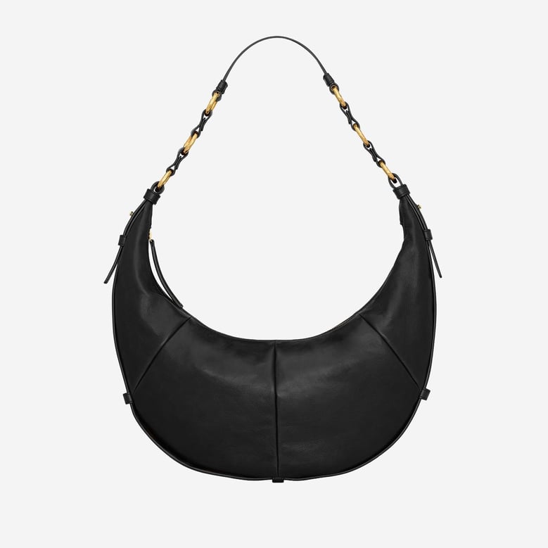 hobo bag leather black by Selfnex