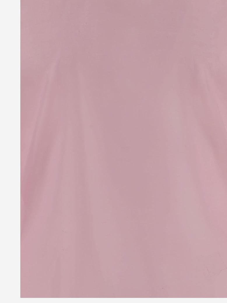 stretch silk chiffon shirt in pink by Selfnex