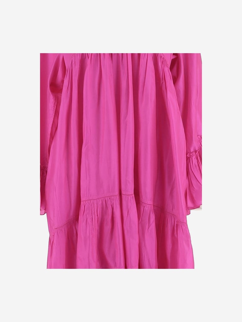 silk dress fuchsia by Selfnex