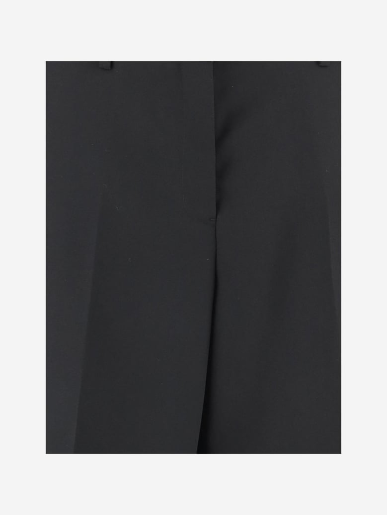 trousers tailored wool gabardine black by Selfnex