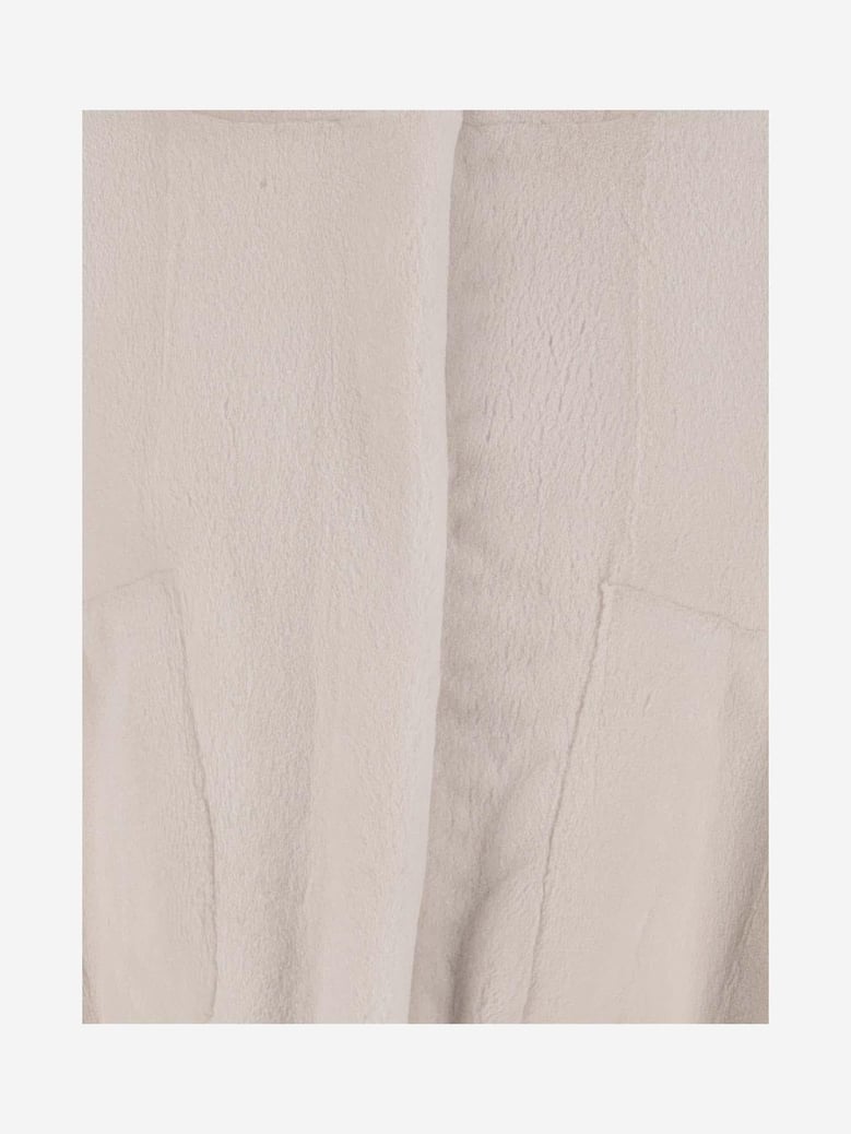 jacket in mink fur light beige by Selfnex