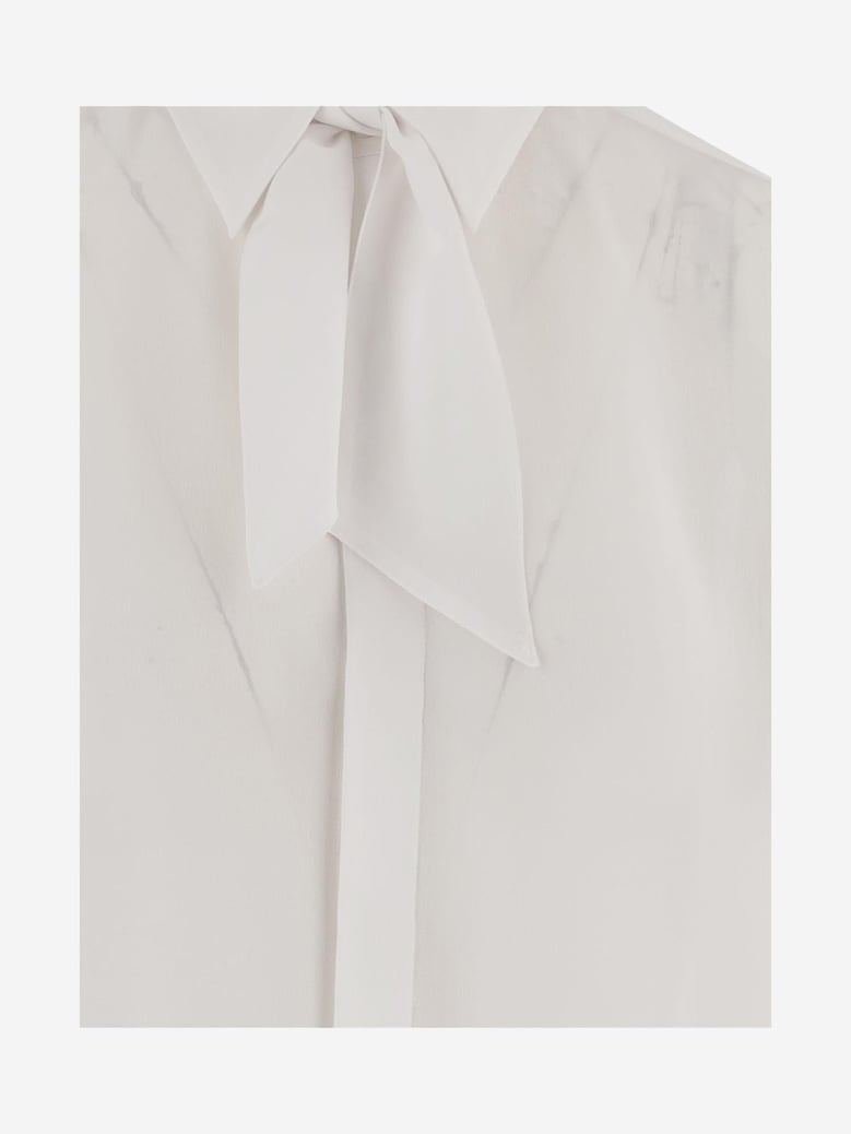 silk shirt white by Selfnex