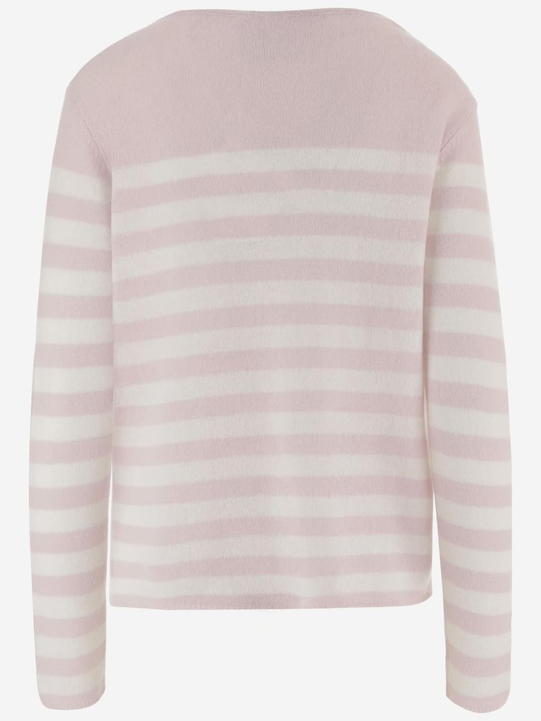 cashmere sweater with striped pattern by Selfnex