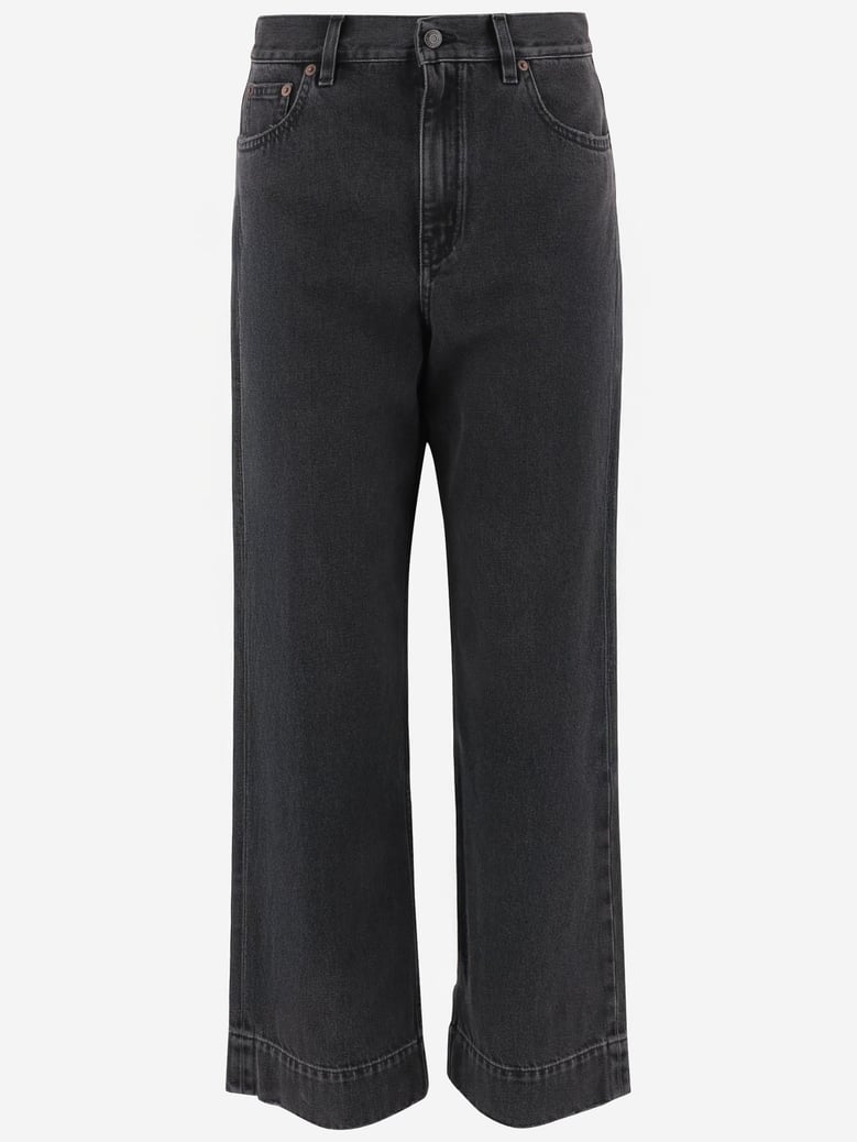 high-waisted short denim jeans by Selfnex