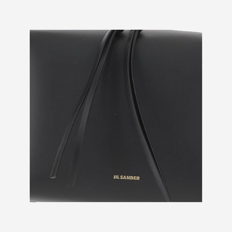 leather shoulder bag with logo by Selfnex