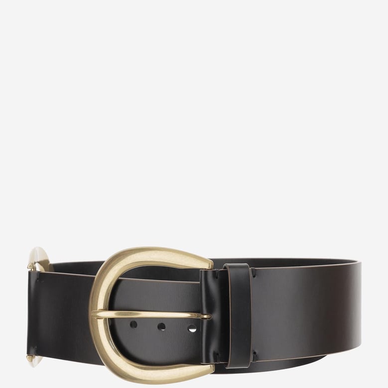 leather and brass belt by Selfnex