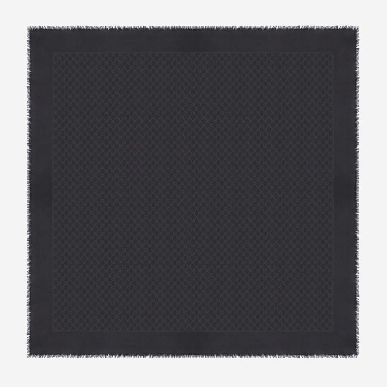 wool and silk gg lamé shawl by Selfnex