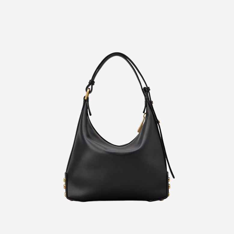 mini leather bag metal dots black by Selfnex