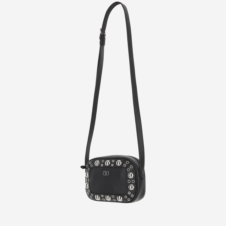 suede crossbody bag with vlogo by Selfnex