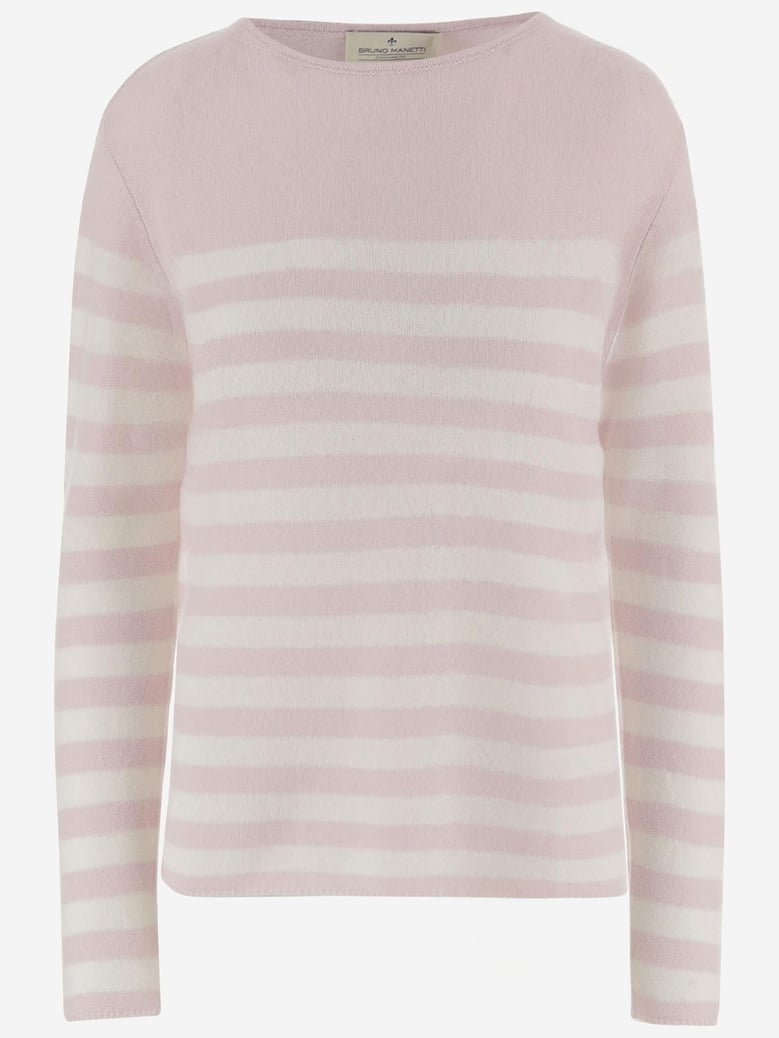 cashmere sweater with striped pattern by Selfnex
