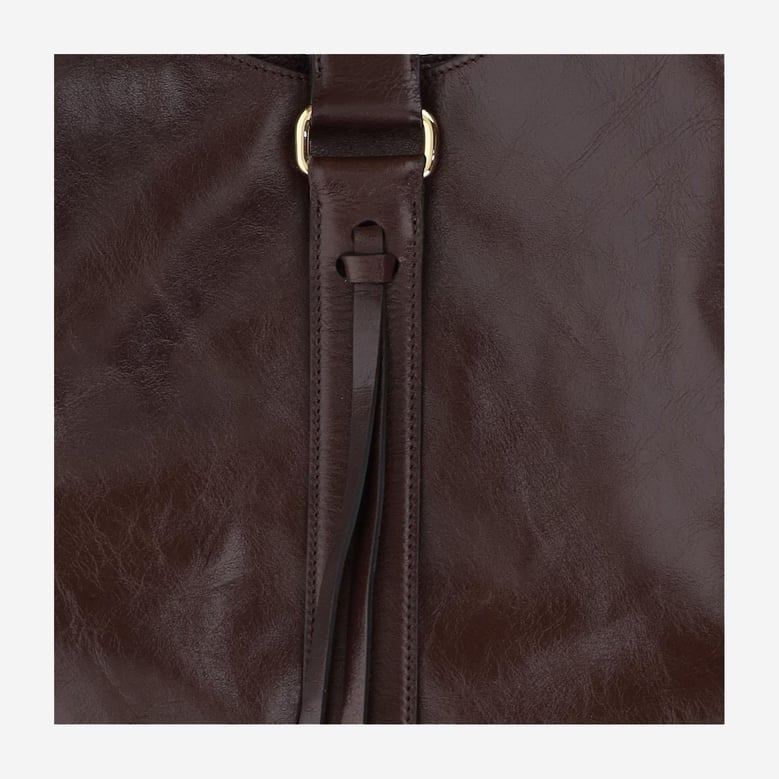 leather bag sunset brown by Selfnex