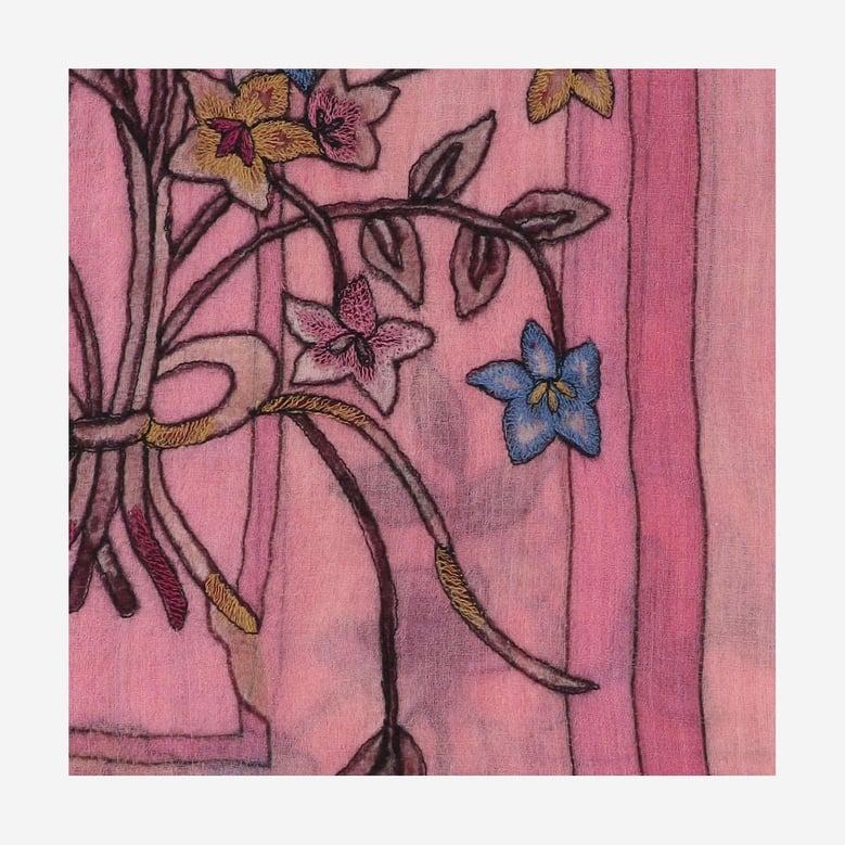 scarf chantal pink by Selfnex