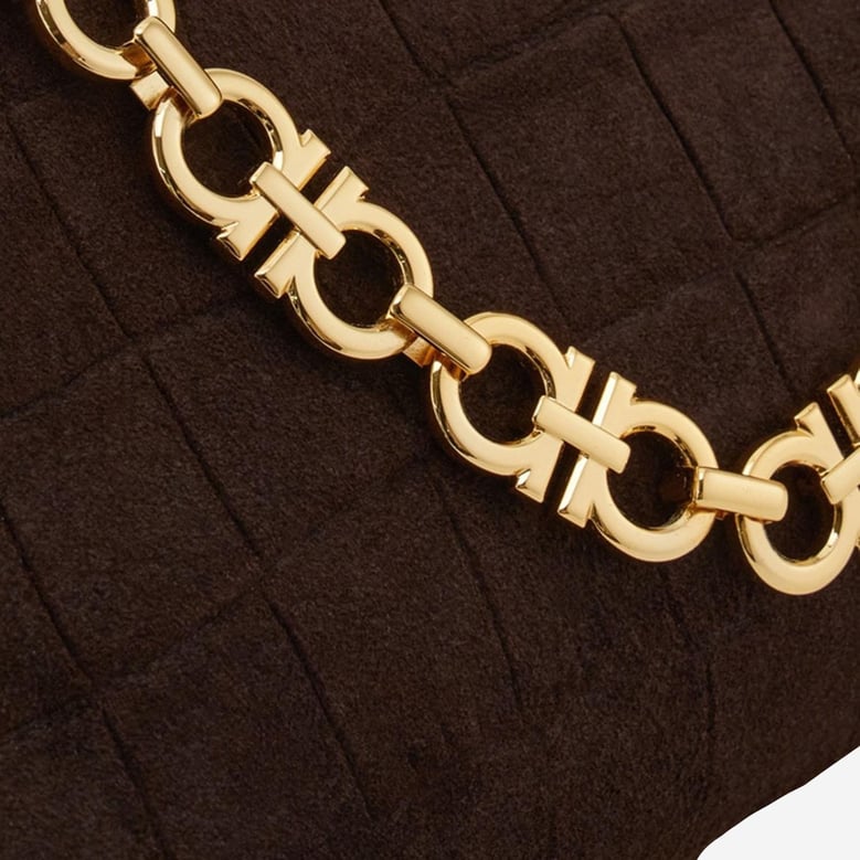 suede shoulder bag by Selfnex