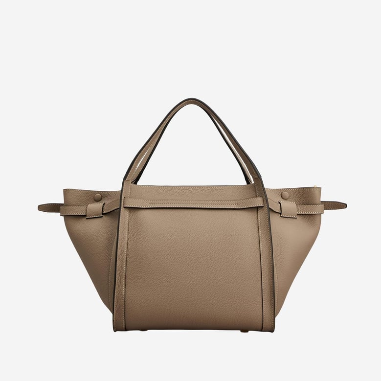 leather shopping bag with logo by Selfnex