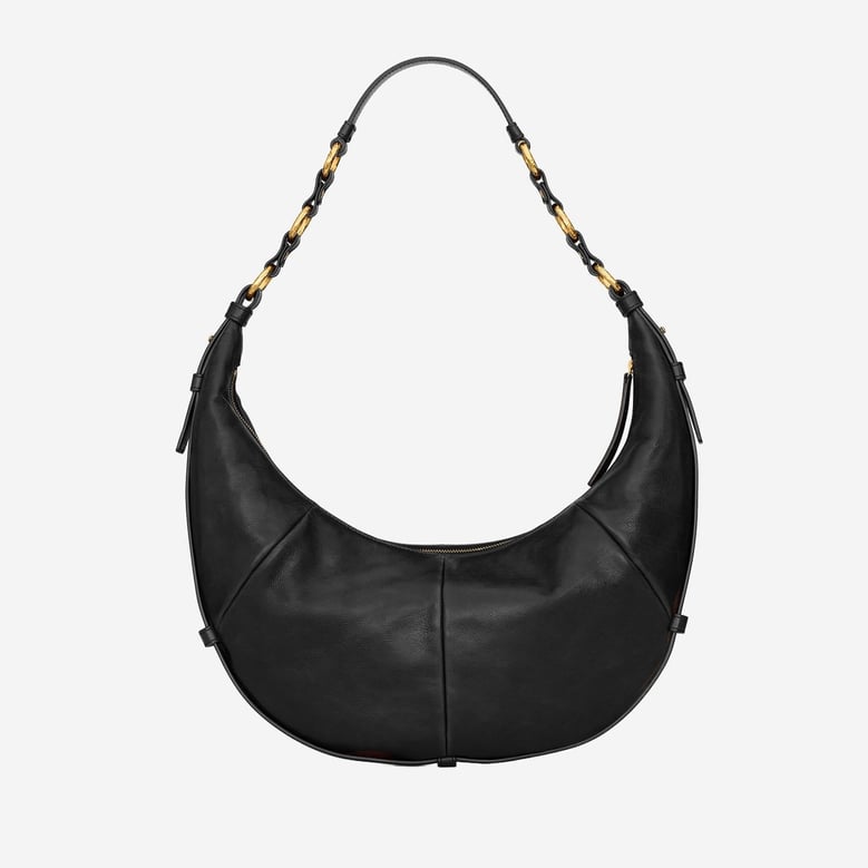 hobo bag leather black by Selfnex