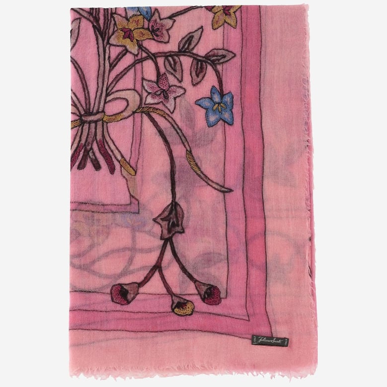scarf chantal pink by Selfnex