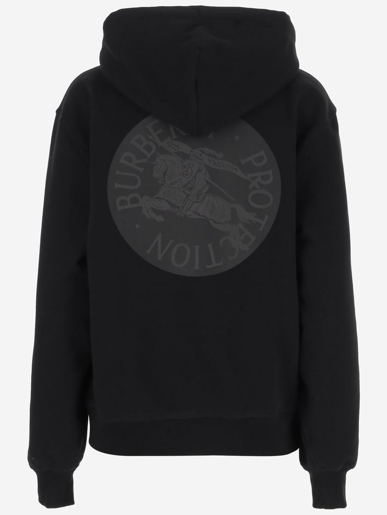cotton sweatshirt black by Selfnex