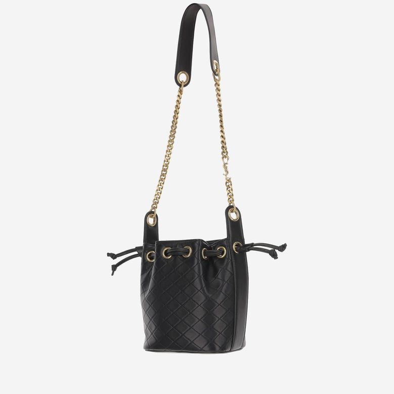 lambskin leather bucket bag by Selfnex