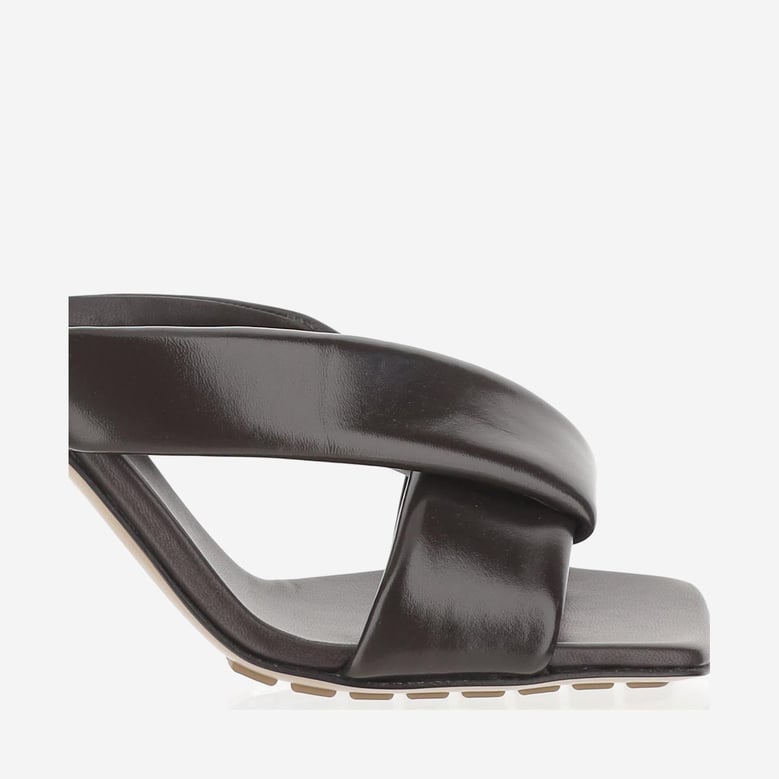 riva sandals in shiny leather by Selfnex