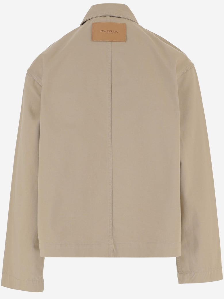 cotton jacket beige by Selfnex