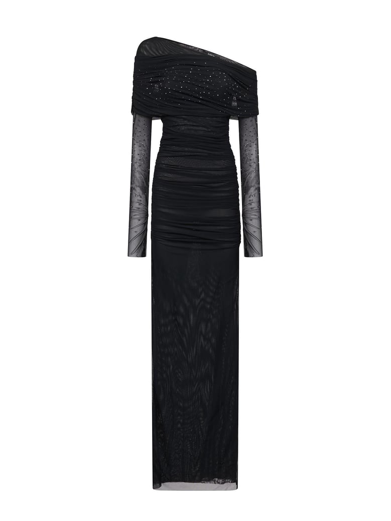 draped evening dress by Selfnex